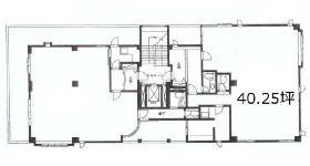 キャッスル代々木ビルの基準階図面