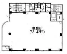 エディフィス代々木ビルの基準階図面