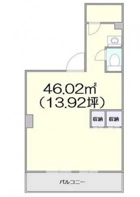 代々木レジデンスビルの基準階図面