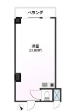 ハイシティ代々木ビルの基準階図面