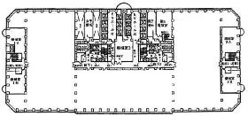 新宿アイランドタワーの基準階図面