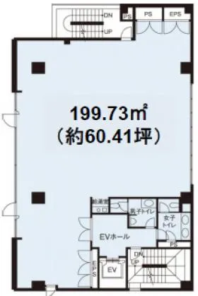 川商ビルの基準階図面