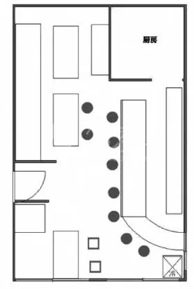 第2竹上ビルの基準階図面