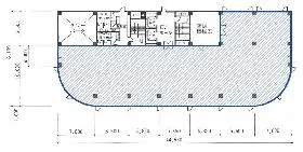 KDX高輪台ビル(SIA高輪台)の基準階図面