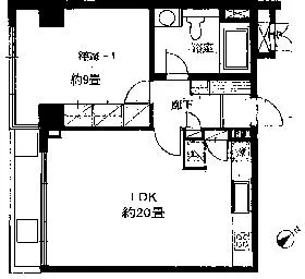 エクサス六番町ビルの基準階図面