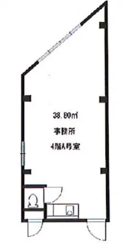 メルシー神宮前EASTビルの基準階図面