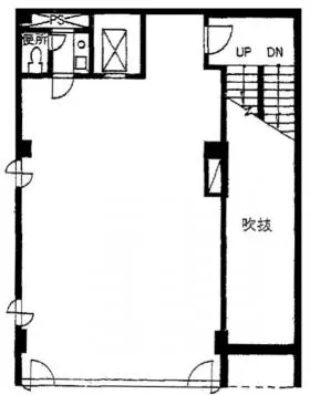 神宮前ことぶきビルの基準階図面