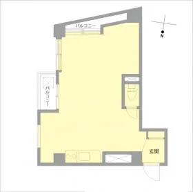 シャーレー原宿ビルの基準階図面