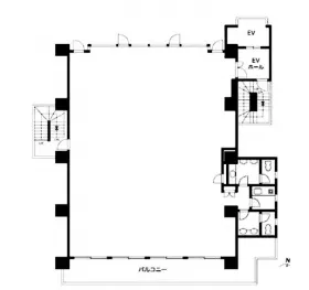VORT幡ヶ谷BLD.(旧GS本館)の基準階図面