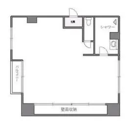 神宮苑ビルの基準階図面