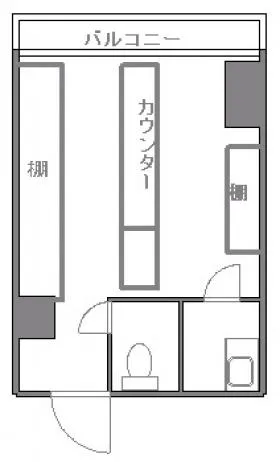 シャンブル15ビルの基準階図面