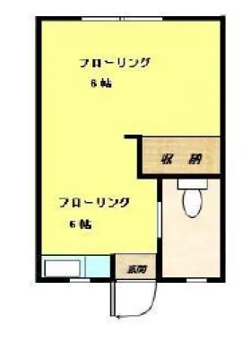 静雲マンションの基準階図面