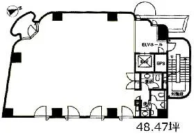 プレファス表参道(旧:参道千代田)ビルの基準階図面