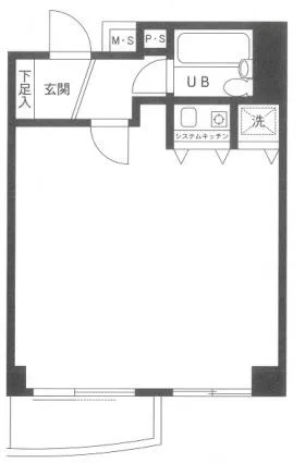 アロープラザ原宿ビルの基準階図面