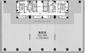 ヒューリック浅草橋ビルの基準階図面