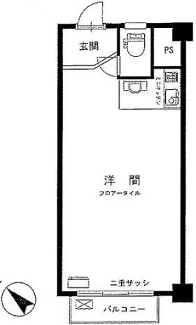 カーサ九段の基準階図面