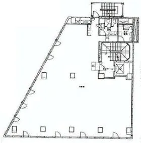 第2星光ビルの基準階図面