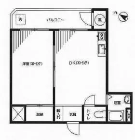 リリーハイツの基準階図面