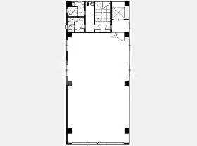 興亜第2ビルの基準階図面