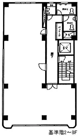 八千代ビルの基準階図面