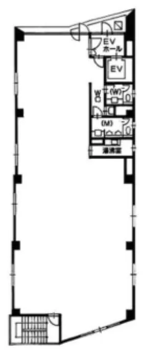 オプティクスビルの基準階図面