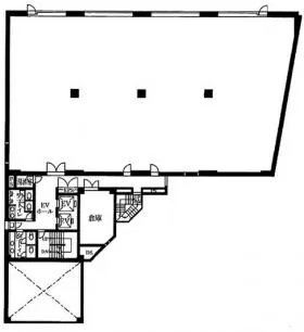 赤坂檜町(旧TOKYU REIT 赤坂檜町)ビルの基準階図面