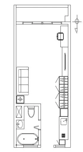 原宿第2コーポの基準階図面
