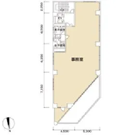 栗原ビルの基準階図面