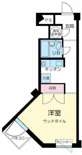 千駄ヶ谷シルクハイツの基準階図面