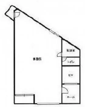 代々木エクセランビルの基準階図面