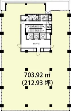 TOKYU REIT 八丁堀ビルの基準階図面
