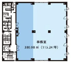 永代O.T.ビルの基準階図面