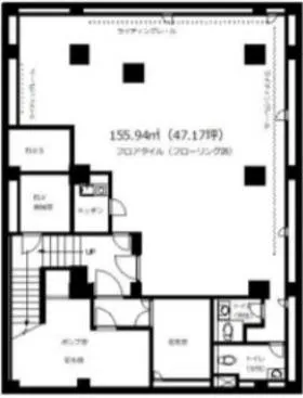 ヴィラパルテノンビルの基準階図面