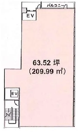 平野ビルの基準階図面