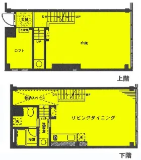 南麻布スキップフラットの基準階図面