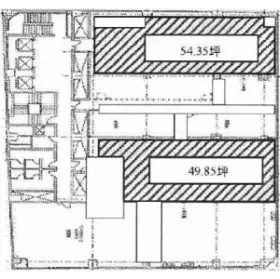 製粉会館の基準階図面