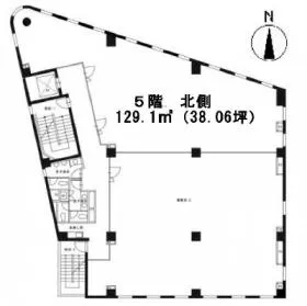 五光曙第2ビルの基準階図面