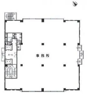 一清本館ビルの基準階図面