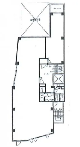 中山本社ビルの基準階図面