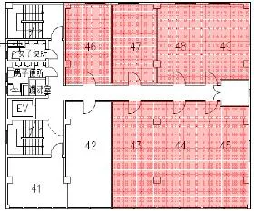共同ビル(新本町)の基準階図面