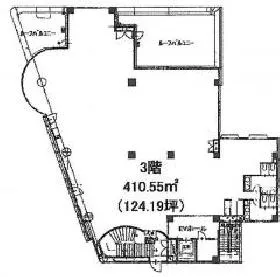 424桜丘ビルの基準階図面