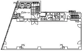 第25中央ビルの基準階図面