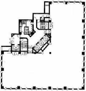 UD神谷町(旧虎ノ門マリンガーデン)ビルの基準階図面