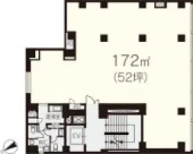 八重洲勧業ビルの基準階図面