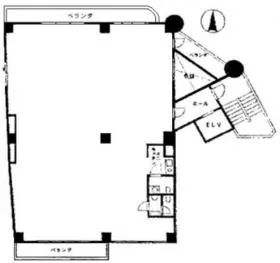 新中野神谷ビルの基準階図面