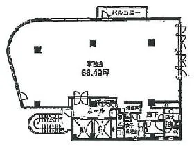 入来ビルの基準階図面