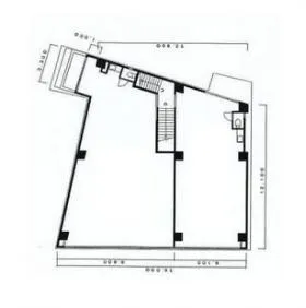 第57東京ビルの基準階図面