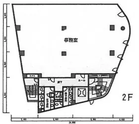 甘酒屋ビルの基準階図面