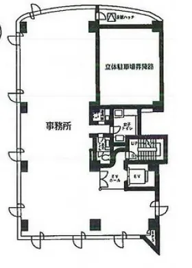 東洋時計ビルの基準階図面