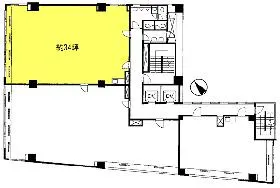 カコー桜丘ビルの基準階図面